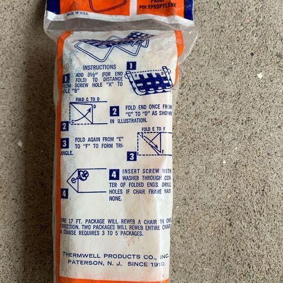 Frost King Lawn Furniture Webbing 17 Feet *New* - Picture 4 of 5